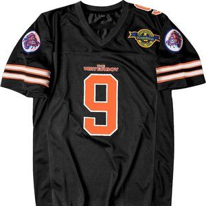 The Waterboy Bobby Boucher #9 Football Jersey Adam Sandler Black Men's